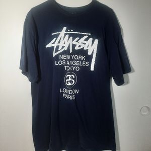 Xl Navy blue Stussy tshirt